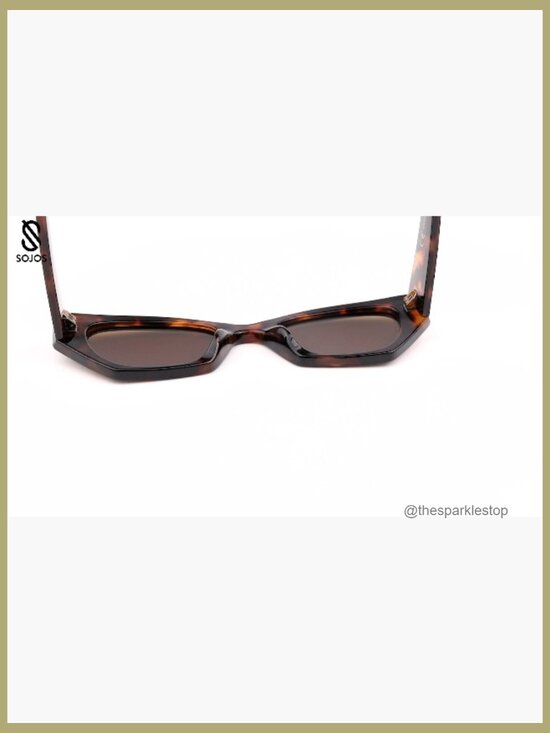 Retro Cat Eye Polarized Sunglasses with Plastic Frame main image 5